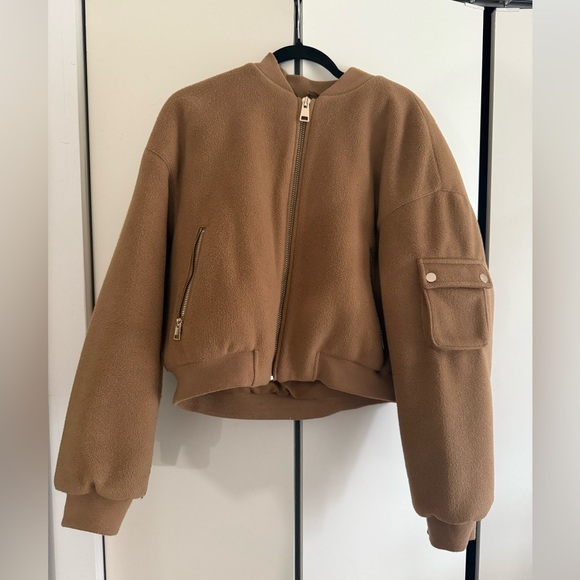 Zara oversized tan bomber - Picture 3 of 5